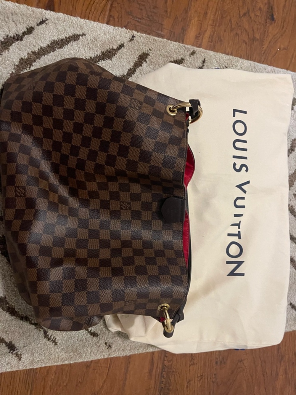 Louis Vuitton Brown Damier Ebene Shoulder Bag - Picture 10 of 10